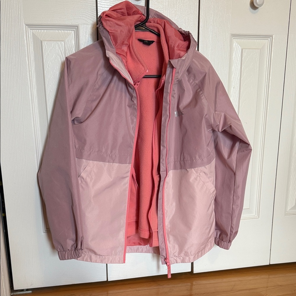 Eddie Bauer 3 in 1 Pink Hooded Jacket set
